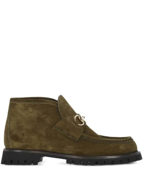 Gucci Horsebit ankle boots Green 764206AADUN
