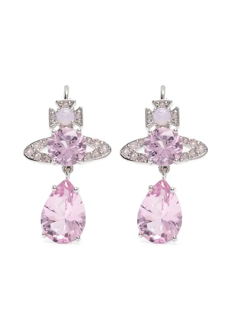 Vivienne Westwood Orb-motif drop earrings Silver 6202015NP652