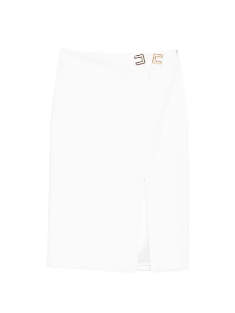 Elisabetta Franchi slit-buckle mini skirt White GO14761E2