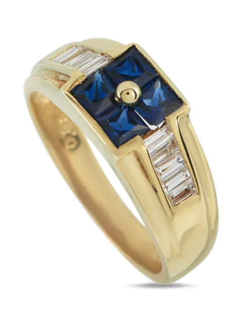 LB Exclusive diamond and sapphire ring Gold MF19110625
