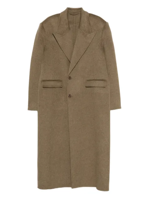 Séfr Tetsu pocket single-breasted coat Green PRESS26TETSUGRNMDLY