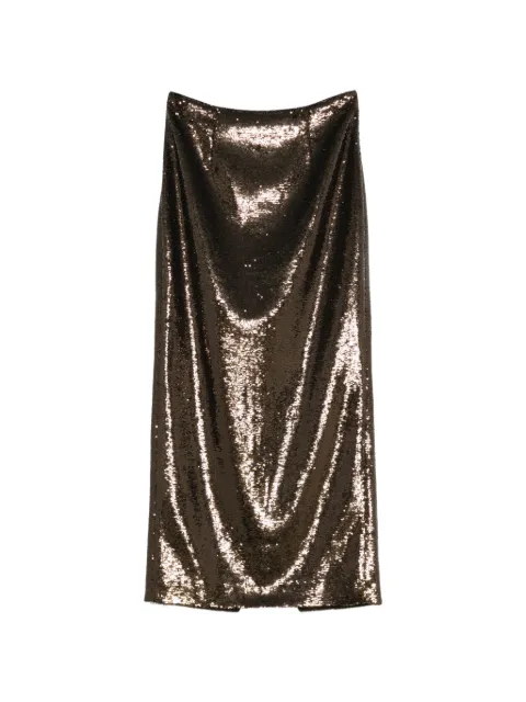 Roland Mouret sequinned midi skirt Brown RMRS26087MSKSQBO