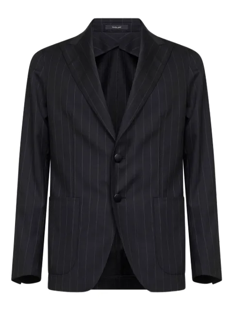Tagliatore pinstriped peak-lapel blazer Black 1SMC26KAI150057N1337