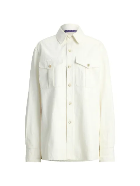 Ralph Lauren Collection Landry lambskin shirt Neutrals 290P15805001