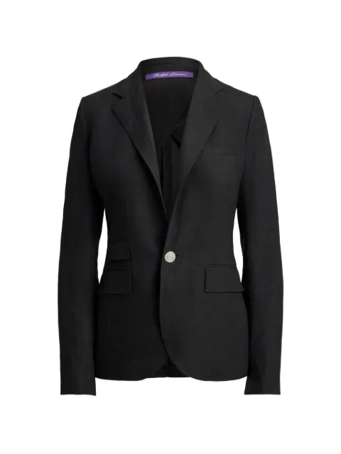 Ralph Lauren Collection single-breasted linen jacket Black 290974480005