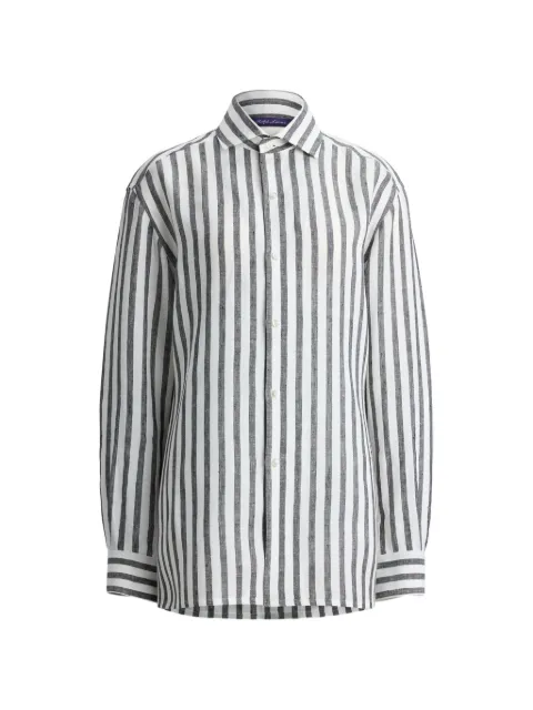Ralph Lauren Collection Capri striped linen shirt White 290975285005