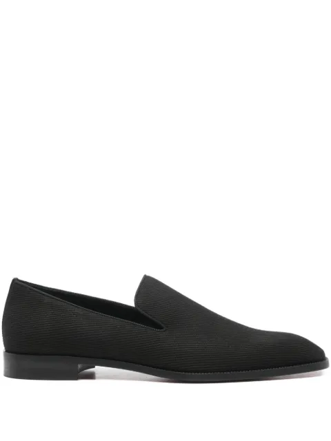 Christian Louboutin ribbed loafers Black 1260004BK01