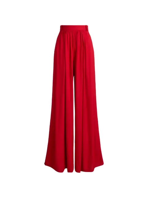 Ralph Lauren Collection Vannesa pleated palazzo trousers Red 290P16056001