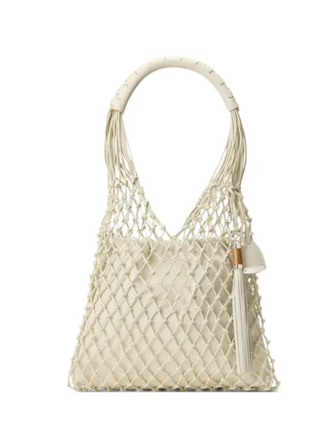 Ralph Lauren Collection macramé tassel tote bag Neutrals 435P16639002