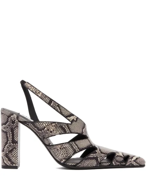 Alaïa 90mm snakeskin-effect engraved pumps White AA3G2005I054