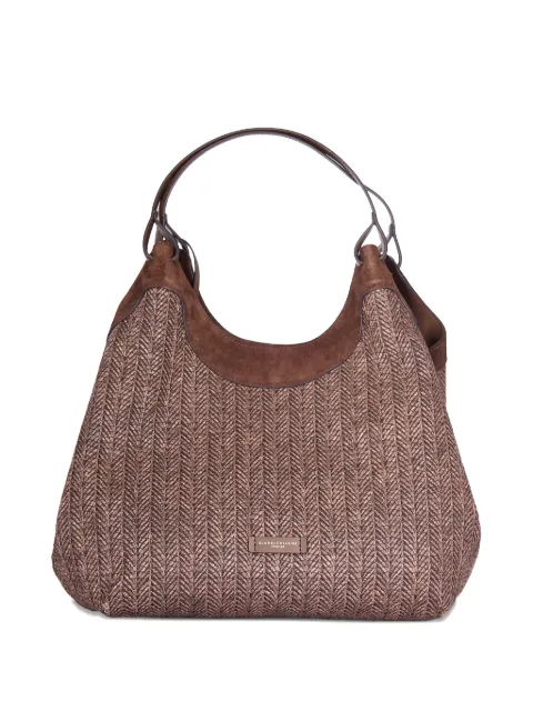 GIANNI CHIARINI patterned leather shoulder bag Brown BS12340COMMPGLSPG13840