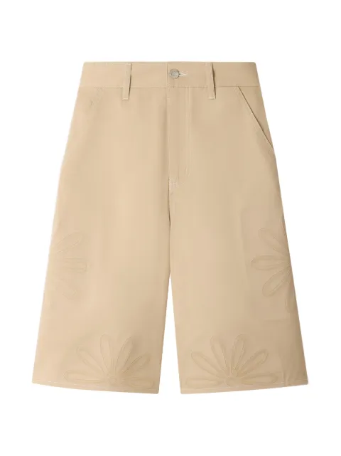 SANDRO cotton bermudas with flower details Neutrals SFPSH00615