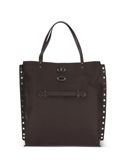Zanellato A'Spasso rivet detail tote bag Brown 0698002000000M
