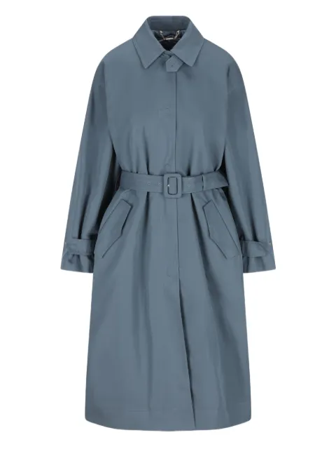 FENDI double-belted quilted coat Blue FF6176AW7D
