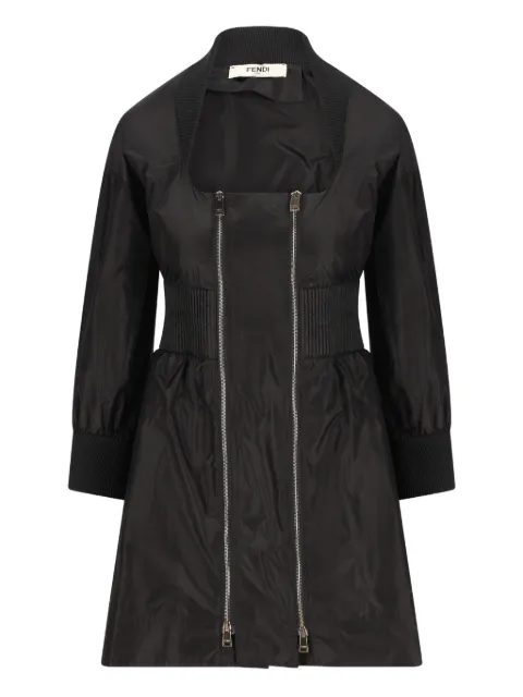 FENDI zip-up mini dress Black FDD511AW7C