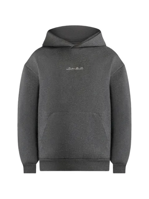 Manière De Voir S001 in charcoal grey signature relaxed fit hoodie Grey UNX0029
