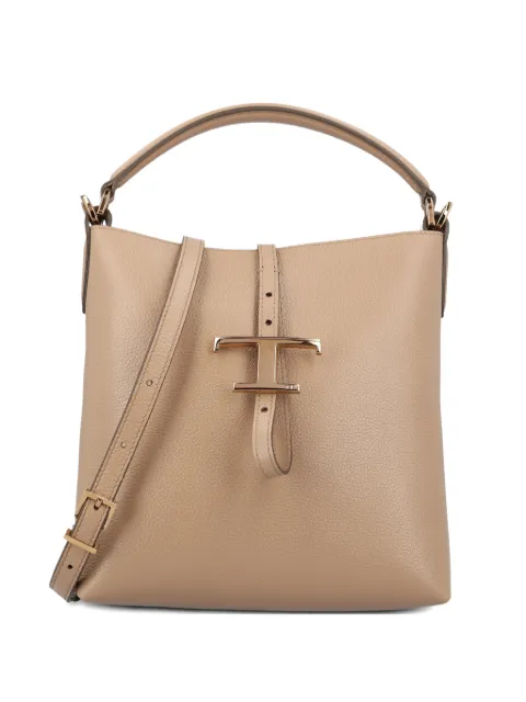 Tod's mini T Timeless bucket bag Neutrals XBWTSEK0100XSO