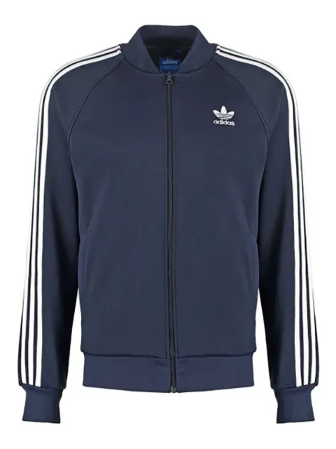 adidas Superstar striped-sleeve track jacket Blue AY7061