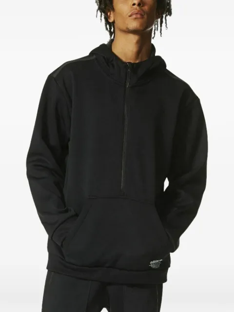 adidas zip-neck hoodie Black BP5546