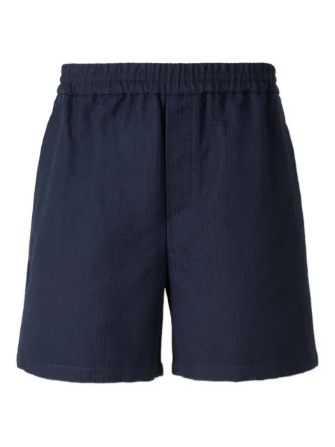 Balmain monogram-pattern bermuda shorts Blue GH1PA172CG50