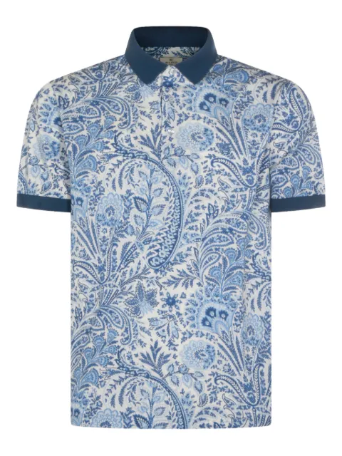 ETRO paisley-print polo shirt White MRMD0004AKF83X0801