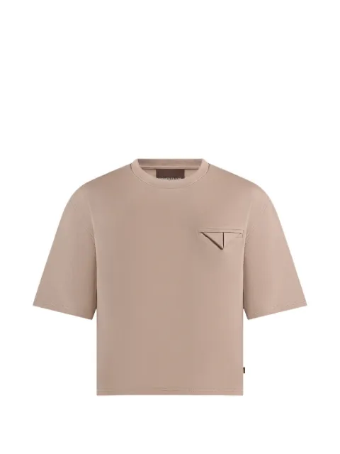 Manière De Voir Leon boxy cropped T-shirt Neutrals MAN3180