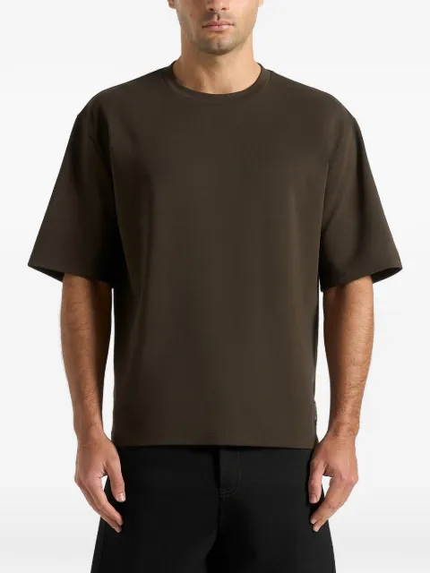 Manière De Voir TS007 - relaxed fit cotton t-shirt - olive Brown MAN3417