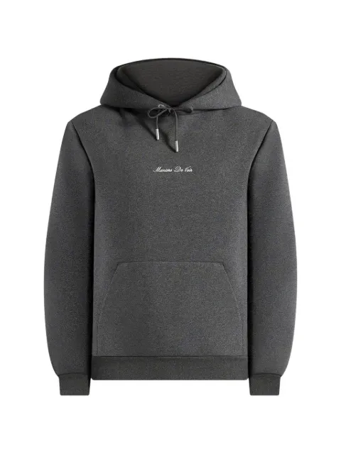 Manière De Voir JS004 in charcoal grey signature regular-fit hoodie Grey MAN3525