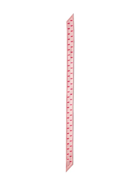 Prada lips-print logo scarf Pink 1FF0252IG2