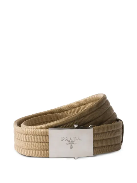 Prada logo belt Neutrals 2CN00384M