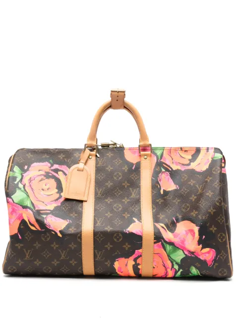 Louis Vuitton Pre-Owned x Stephen Sprouse 2008 Keepall 50 travel bag Brown LVKEEPALLROSES