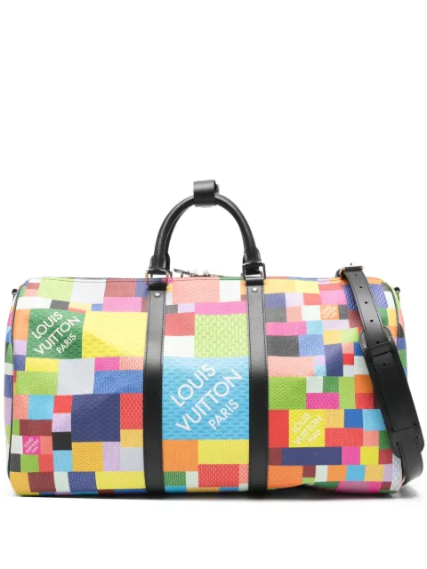 Louis Vuitton Pre-Owned 50 Keepall bandoulière duffle bag Yellow LVKEEPALLPIXEL