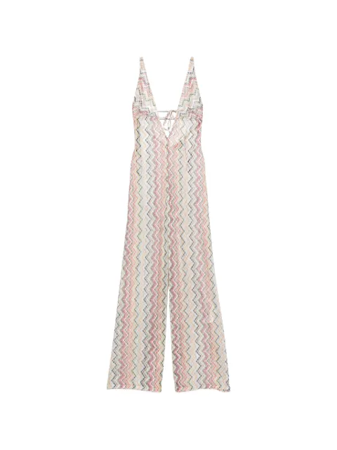 Missoni zigzag-pattern jumpsuit Neutrals MS26SG03BR015G