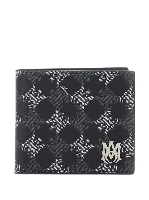 AMIRI logo-plaque bifold wallet Black AMHASL1001
