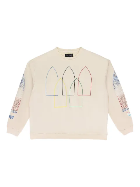 Who Decides War Intertwined windows hoodie Neutrals 1110330018SS24
