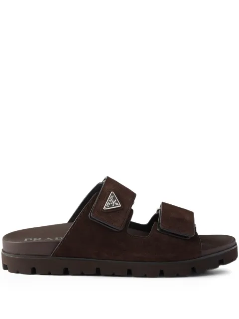 Prada suede band sandals Brown 2X3129FG000054