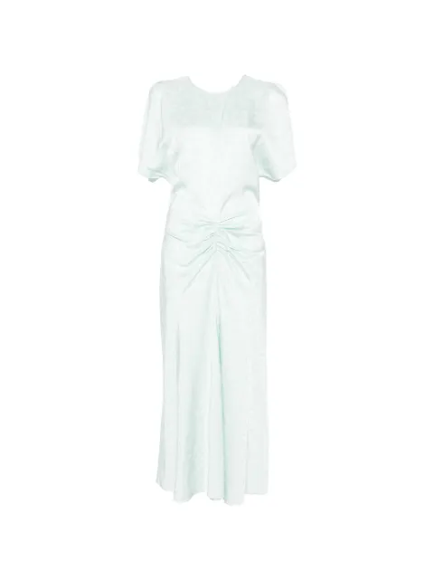 Victoria Beckham floral-pattern midi dress Green 1226WDR005227T