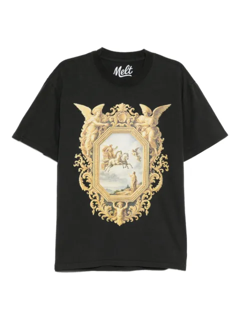 Melt graphic-print T-shirt Grey MS5117