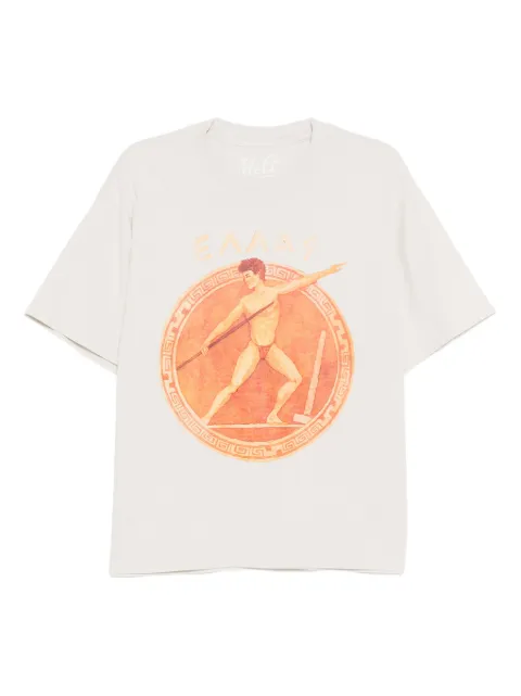 Melt graphic-print T-shirt Neutrals MS5118