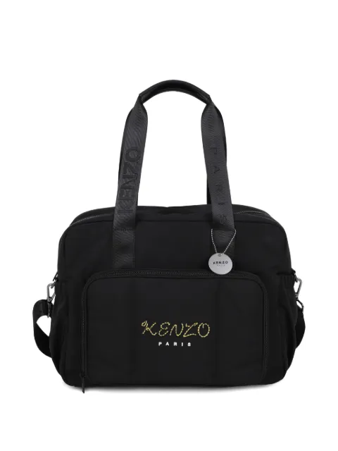 Kenzo Kids logo-embroidered changing bag Black K61828