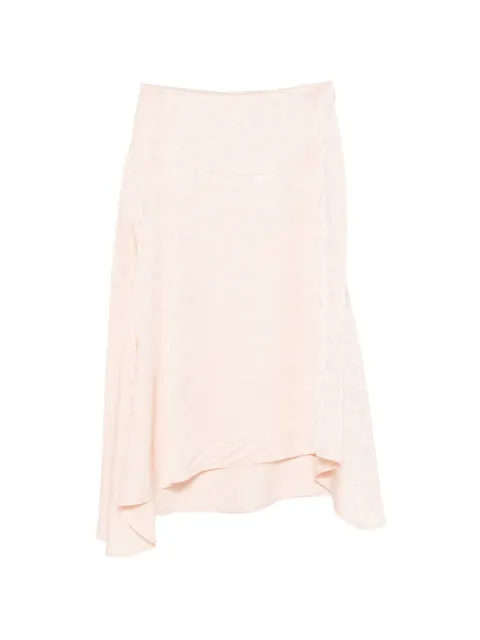Victoria Beckham asymmetric midi skirt Pink 1226WSK007245D