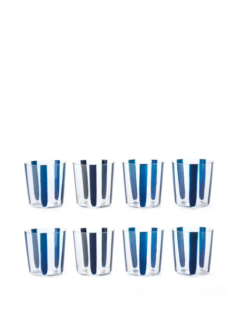 The Conran Shop Nova stripe (set of six) White TCS405547