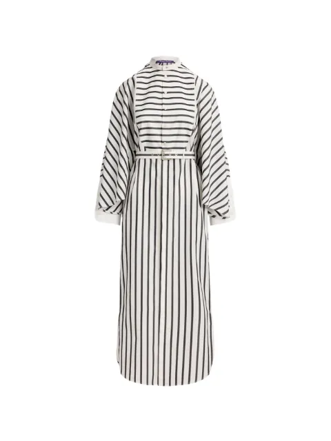 Ralph Lauren Collection Juliana striped belted dress Black 290P15624001
