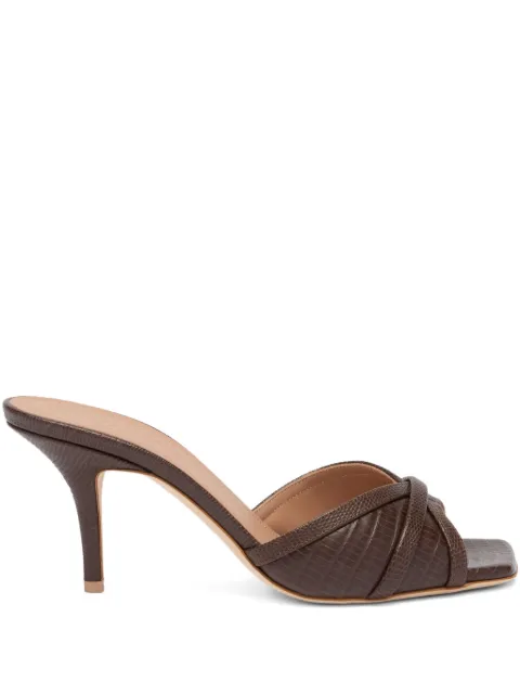 Malone Souliers Perla embossed sandals Brown PERLA70123