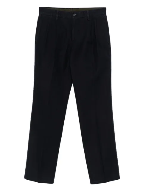 ASPESI pleated cotton trousers Black 0114D569