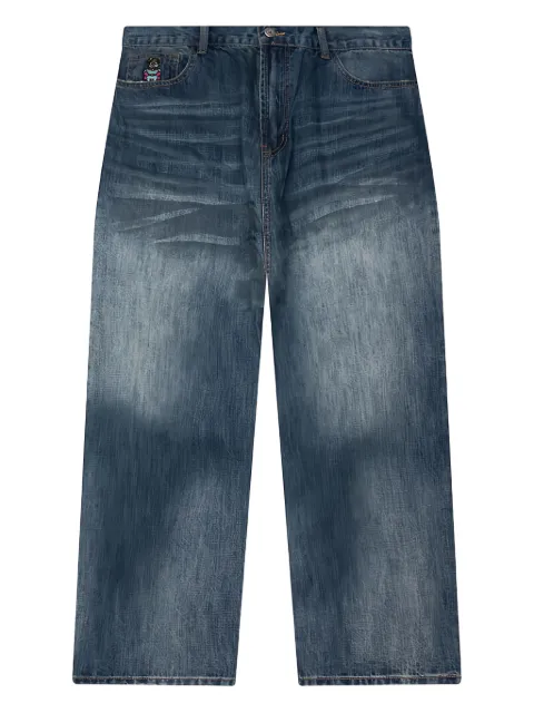 KidSuper washed-effect dove-detail jeans Blue AW25PT26