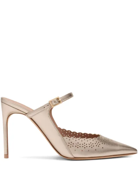 Malone Souliers Bardot broderie-detail mules Gold BARDOT903