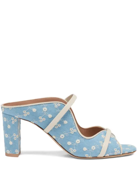 Malone Souliers Norah floral-printed heeled sandals Blue NORAH70195