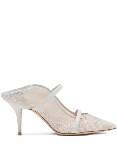 Malone Souliers Maureen strap-detail mules White MAUREEN70437
