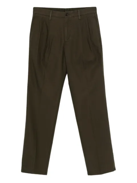 ASPESI pleated cotton trousers Brown 0114D569